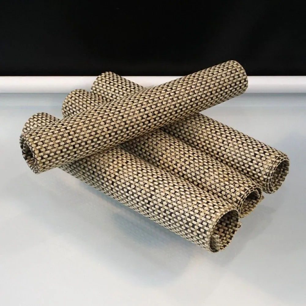 Woven Placemats Set of 4 Vinyl Washable Placemats